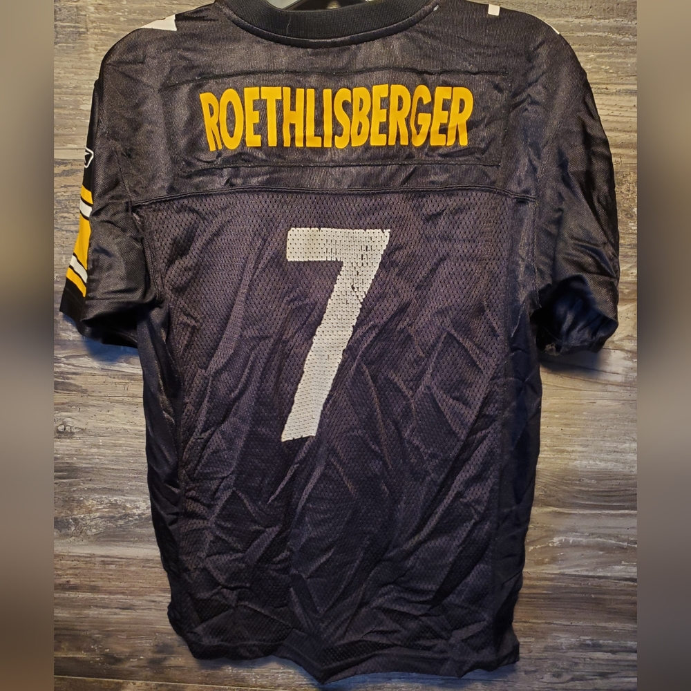 Vintage Pittsburgh Steelers #7 Ben Roethlisberger Youth Size Large‎ 14-16 Reebok